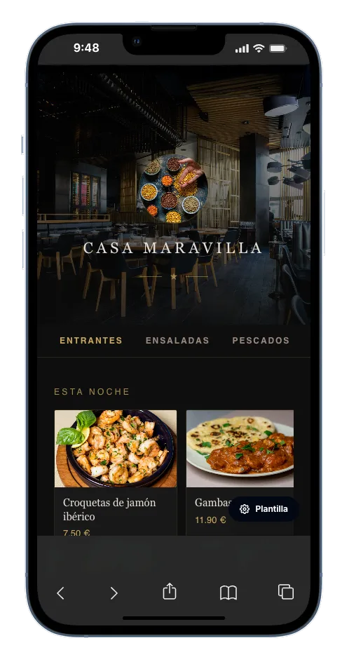Bookarta mobile menu experience